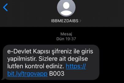 Aman dikkat bu mesajı açmayın