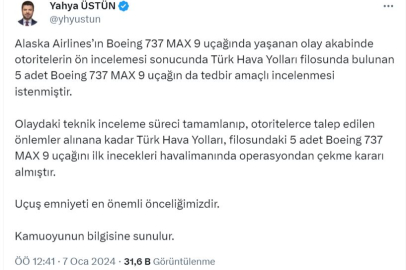 THY, Boeing 737 MAX 9'ları indirdi!