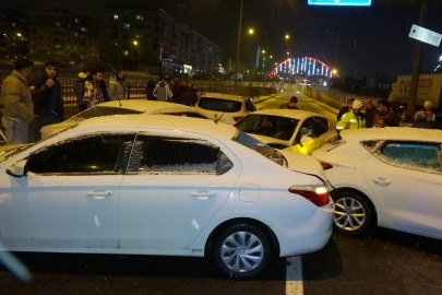 30 araç birbirine girdi, 13 kişi yaralandı