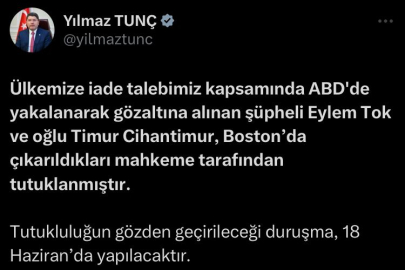 Eylem Tok ve oğlu, Boston’da tutuklandı