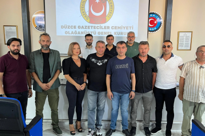 Düzce Gazeteciler Cemiyeti'nde olağanüstü seçim