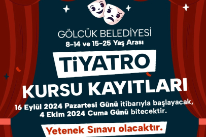 Gölcük'te tiyatro kursu kayıtları başladı