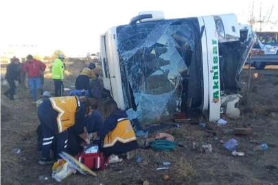 Aksaray'da otobüs devrildi: 6 ölü, 25 yaralı